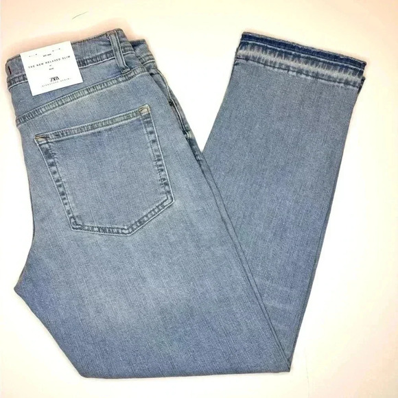 Zara Womens relaxed Slim Mid Waist Jeans Size- 4 - Picture 9 of 10